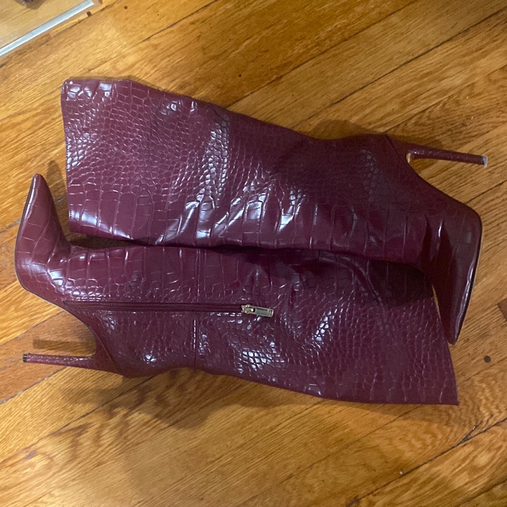 Burgundy J. Lo Adalynn Boots